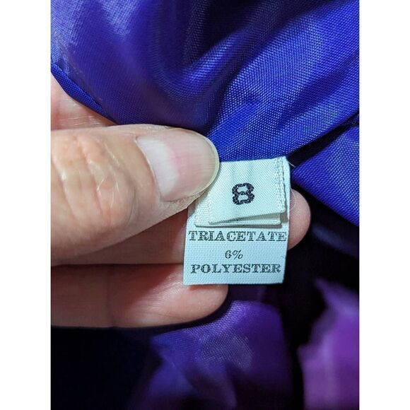 Rina di Montella Women's Rayol Blue Formal Skirt Suit Size 8 - Picture 3 of 10